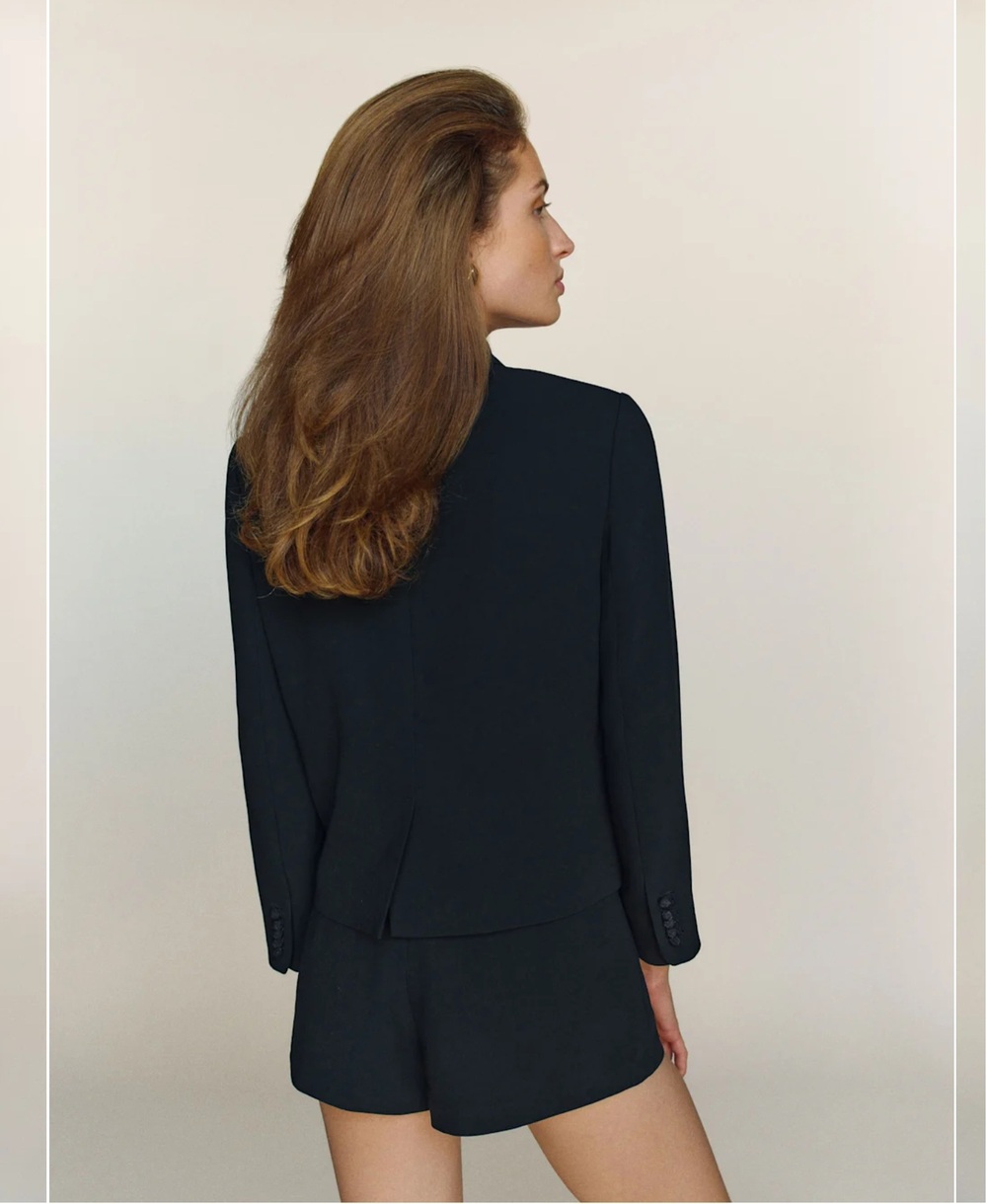 Reformation Ashton Two Piece Black - Size 8